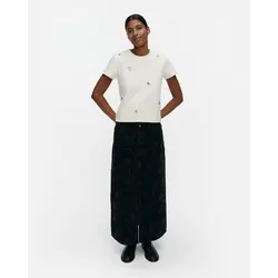 marimekko maridenim kuvastuma unikko denim skirt, black size 40