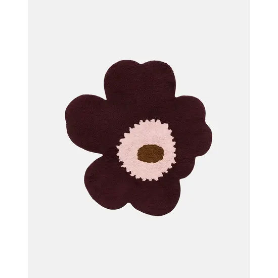 Marimekko marimekko unikko bath mat 73x74 cm plum /rose
