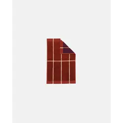 marimekko tiiliskivi guest towel 30x50 cm brick-plum-hay
