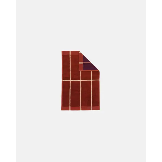 Marimekko marimekko tiiliskivi guest towel 30x50 cm brick-plum-hay