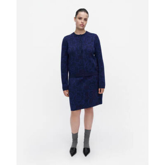 Marimekko marimekko piirto unikko cardigan wool mt.M