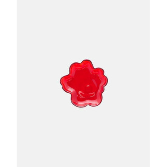 Marimekko marimekko unikko shape glass plate 13 cm red