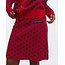 Marimekko marimekko koillis pallo skirt wool red with blue dots mt. M