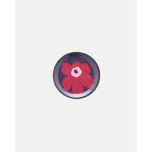 marimekko unikko coaster aubergine-red 11 cm