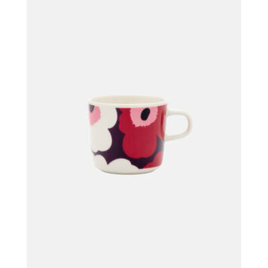 Marimekko marimekko unikko coffee cup 2dl red burgundy pink