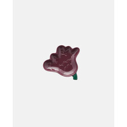 marimekko kukasta kukkaan shape plate 15 cm. burgundy