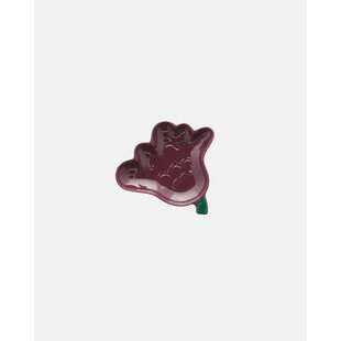 marimekko kukasta kukkaan shape plate 15 cm. burgundy