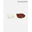 Marimekko marimekko unikko shape bowl 11 cm. 2 pcs brown - white