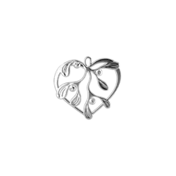 rosendahl kersthanger onder de mistletoe silver plated