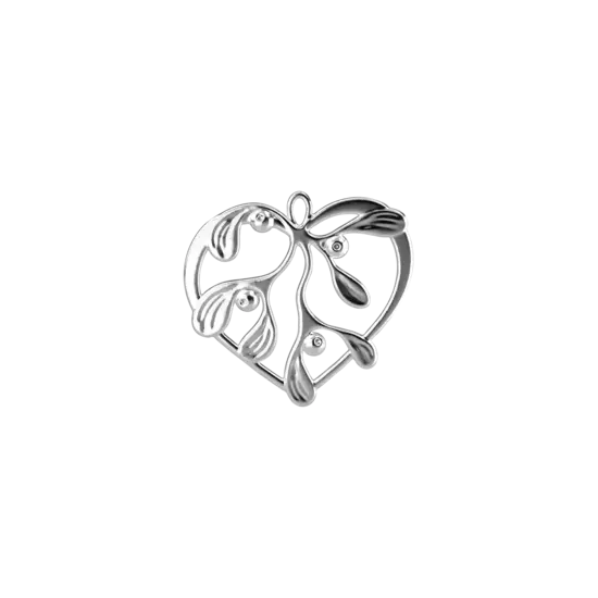Rosendahl rosendahl kersthanger onder de mistletoe silver plated