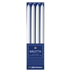 asp-Holmblad candle Birgitta white 215 mm 4 pcs