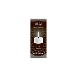 asp-holmblad led waxinelicht set 2
