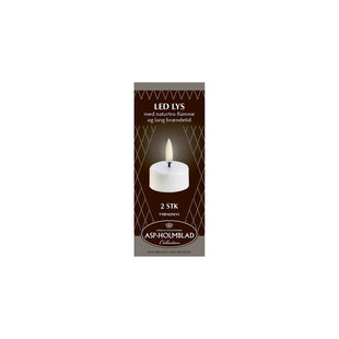 asp-holmblad led waxinelicht set 2