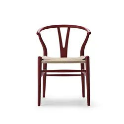 carl hansen CH24  soft beech -papercord  falu red