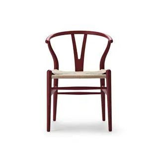 carl hansen CH24  soft beech -papercord  falu red
