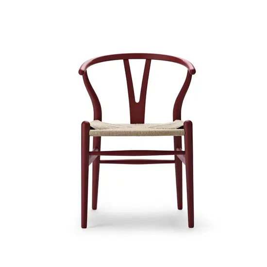 carl hansen CH24  soft beech -papercord  falu red