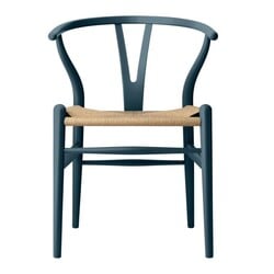 carl hansen CH24  soft beech - papercord  northsea blue