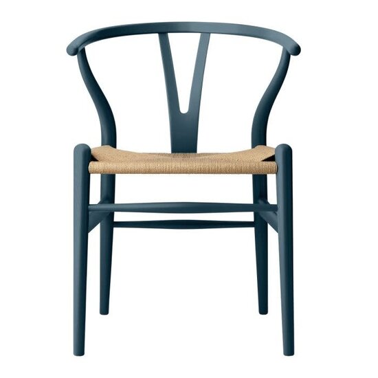 carl hansen CH24  soft beech - papercord  northsea blue