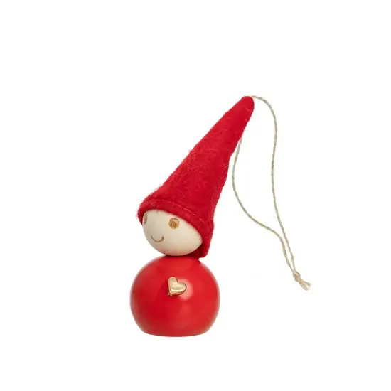 Aarikka aarikka elf red heart christmas tree decoration