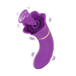 Auxfun® Sucking Vibrator Purple Flower