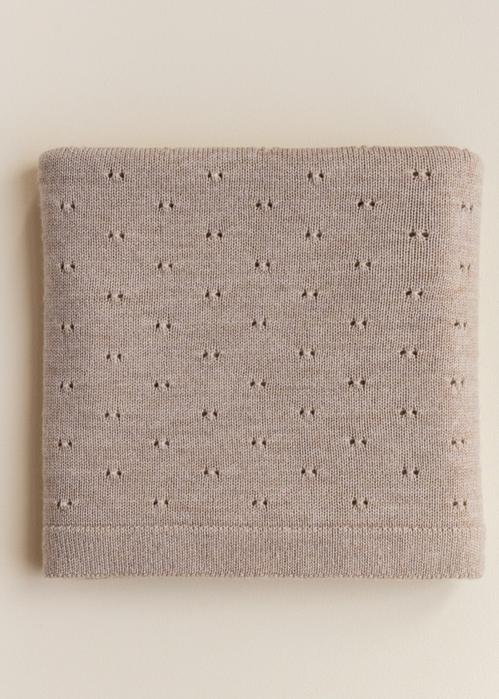 HVID Bibi blanket Sand - Hvid