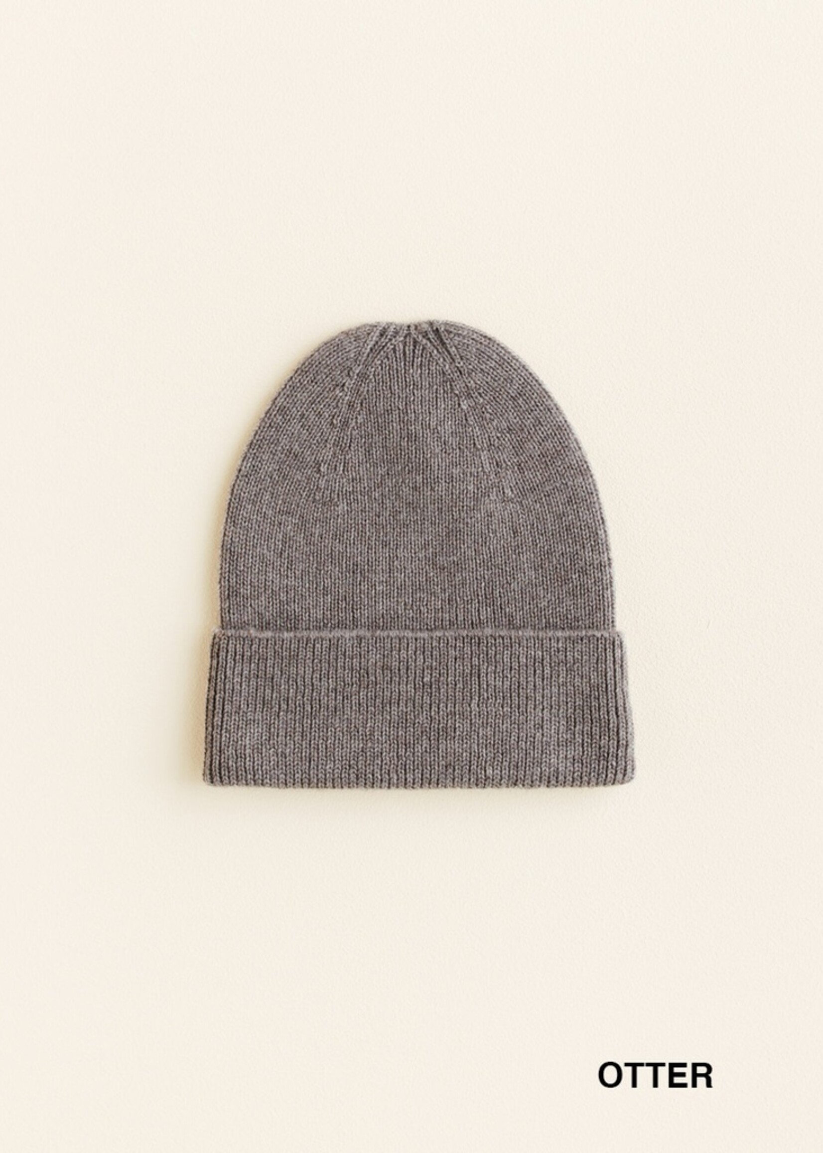 HVID Beanie Fonzie newborn Otter (0-6 mnd) - Hvid