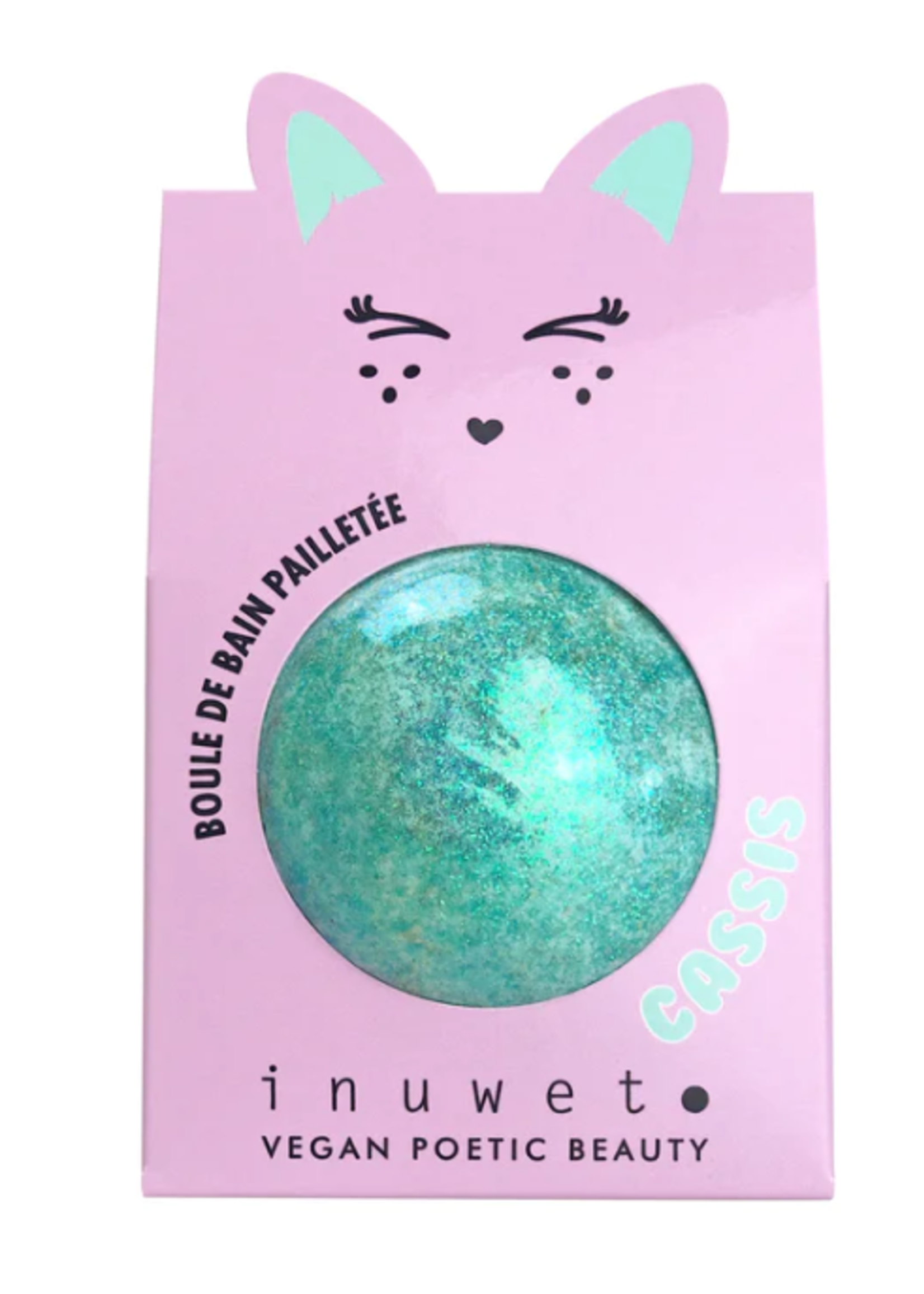 Inuwet Glitter fizzer bath bomb Turquoise - Inuwet