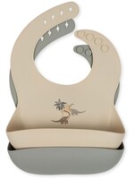 Konges Slojd 2 pack silicone bib  Dino - Konges Slojd