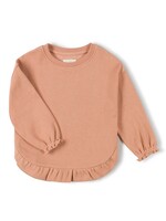 Nixnut Ruffled sweater peach - Nixnut