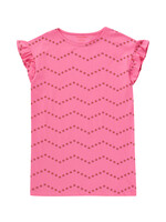 Tiny Cottons Zig zag dress Dark pink - Tiny Cottons