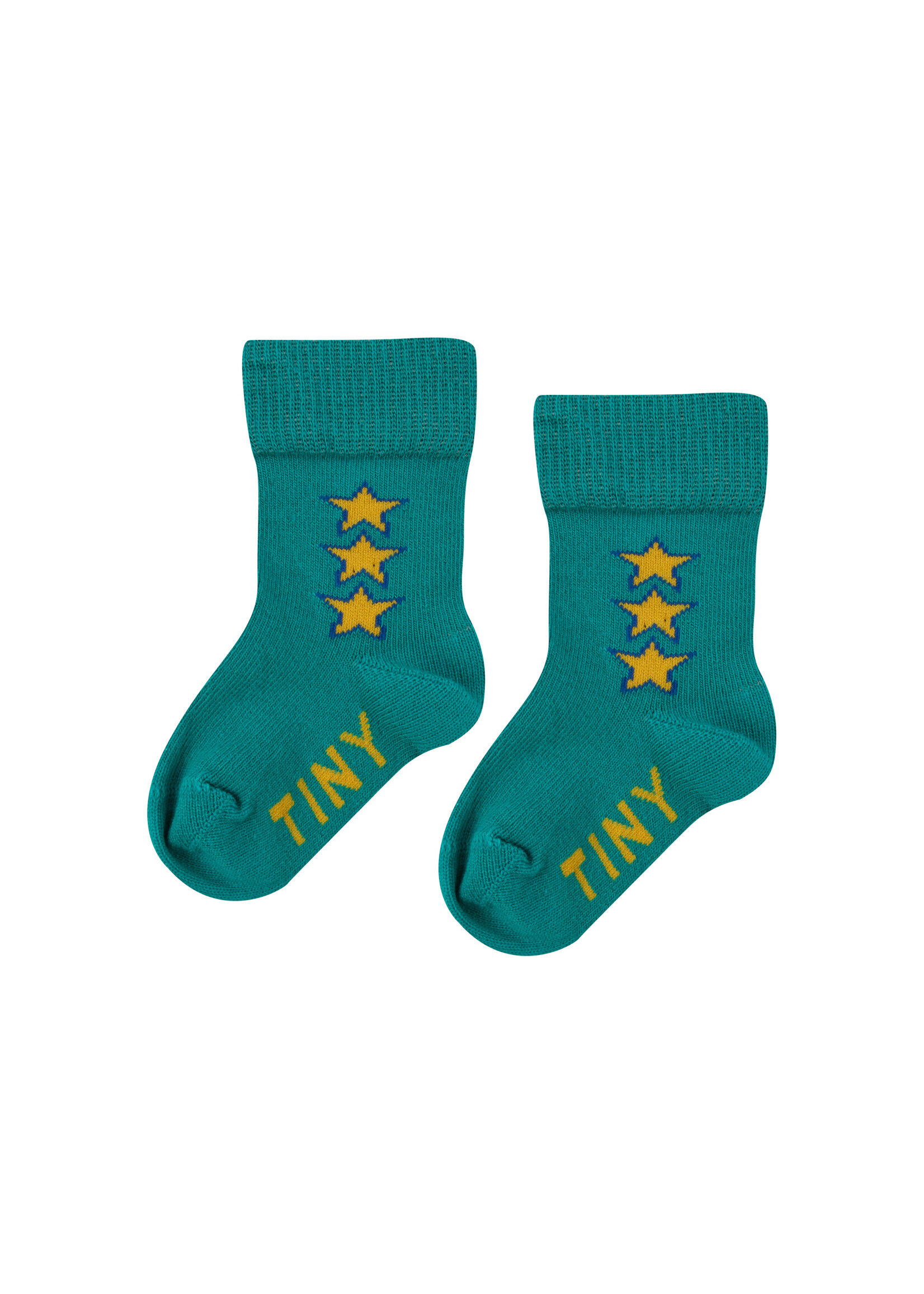 Tiny Cottons Stars medium socks deep green - Tiny Cottons