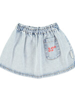 Piupiuchick Short skirt washed blue denim - Piupiuchick