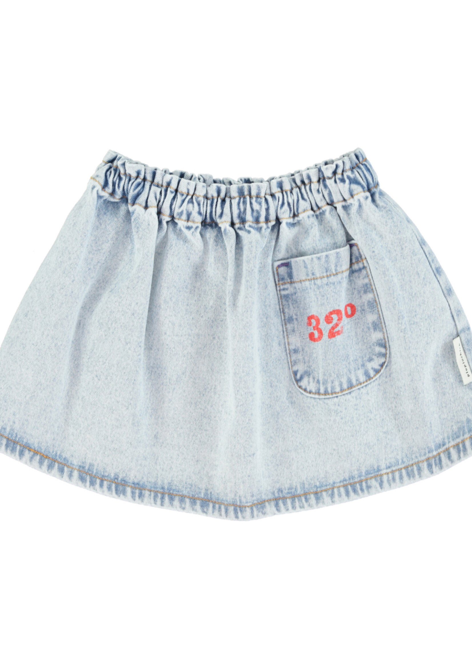 Piupiuchick Short skirt washed blue denim - Piupiuchick
