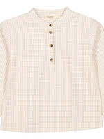 Marmar Copenhagen Tokyo cotton seersucker Grey sand gingham - Marmar