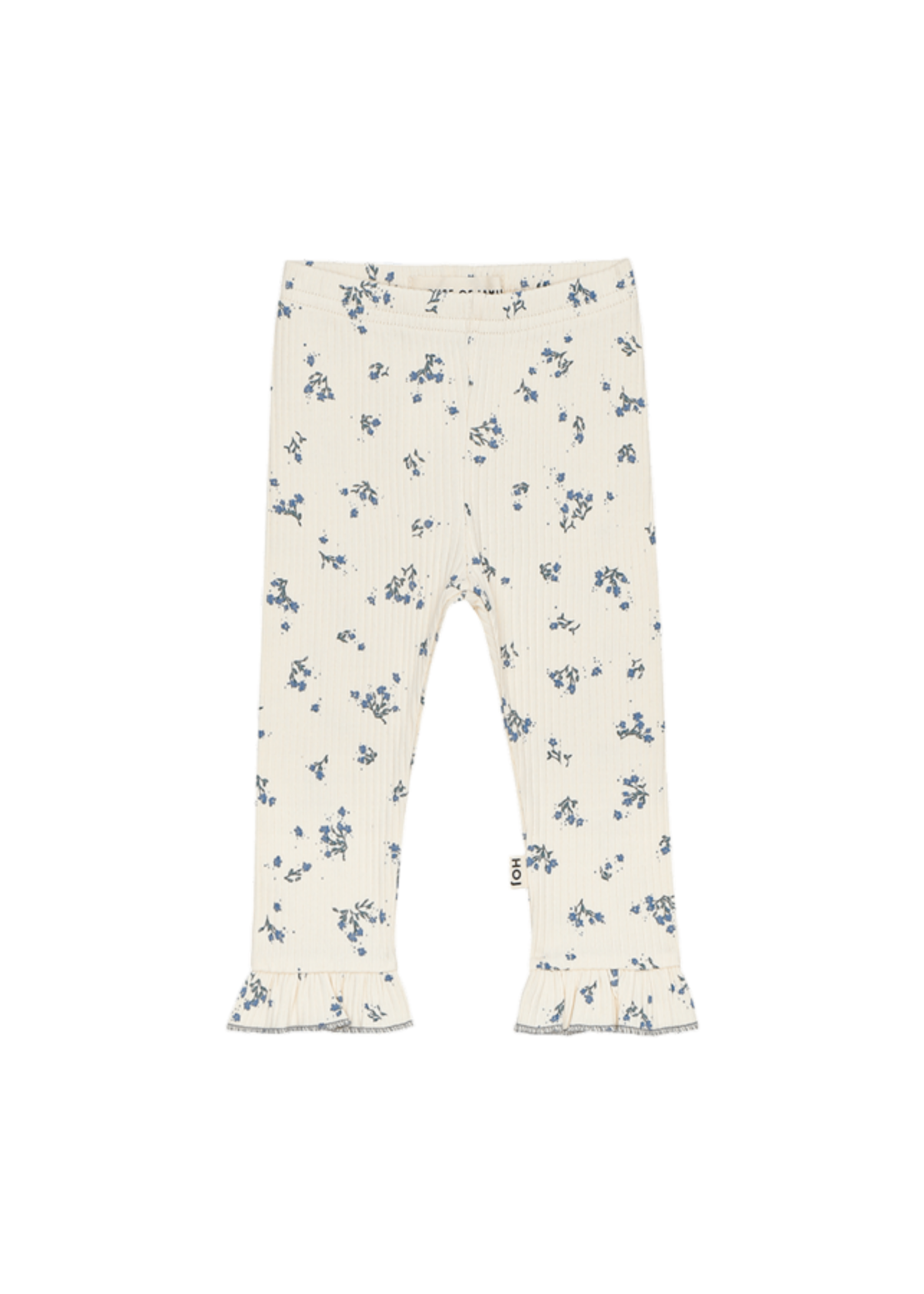 House of jamie Frill leggings stone blue floral - House of Jamie