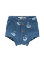 Sproet en Sprout Baby short coconut print deep ocean blue - Sproet & Sprout