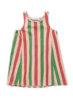 Sproet en Sprout Dress loose stripes coral pink - Sproet & Sprout