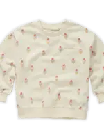 Sproet en Sprout Sweatshirt pocket ice cream print - Sproet en Sprout