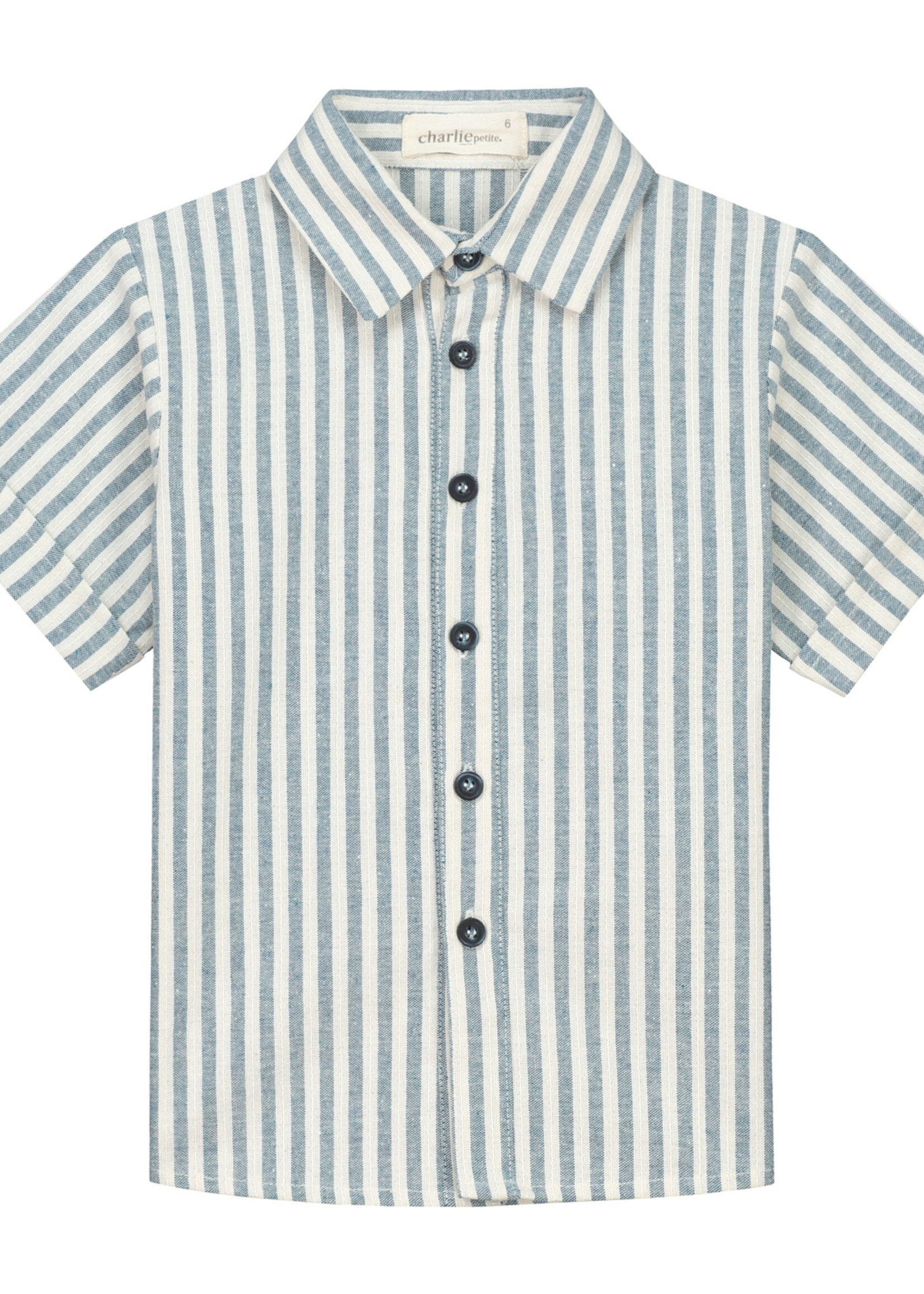 Charlie Petite Ivan blouse blue/white stripe - Charlie Petite