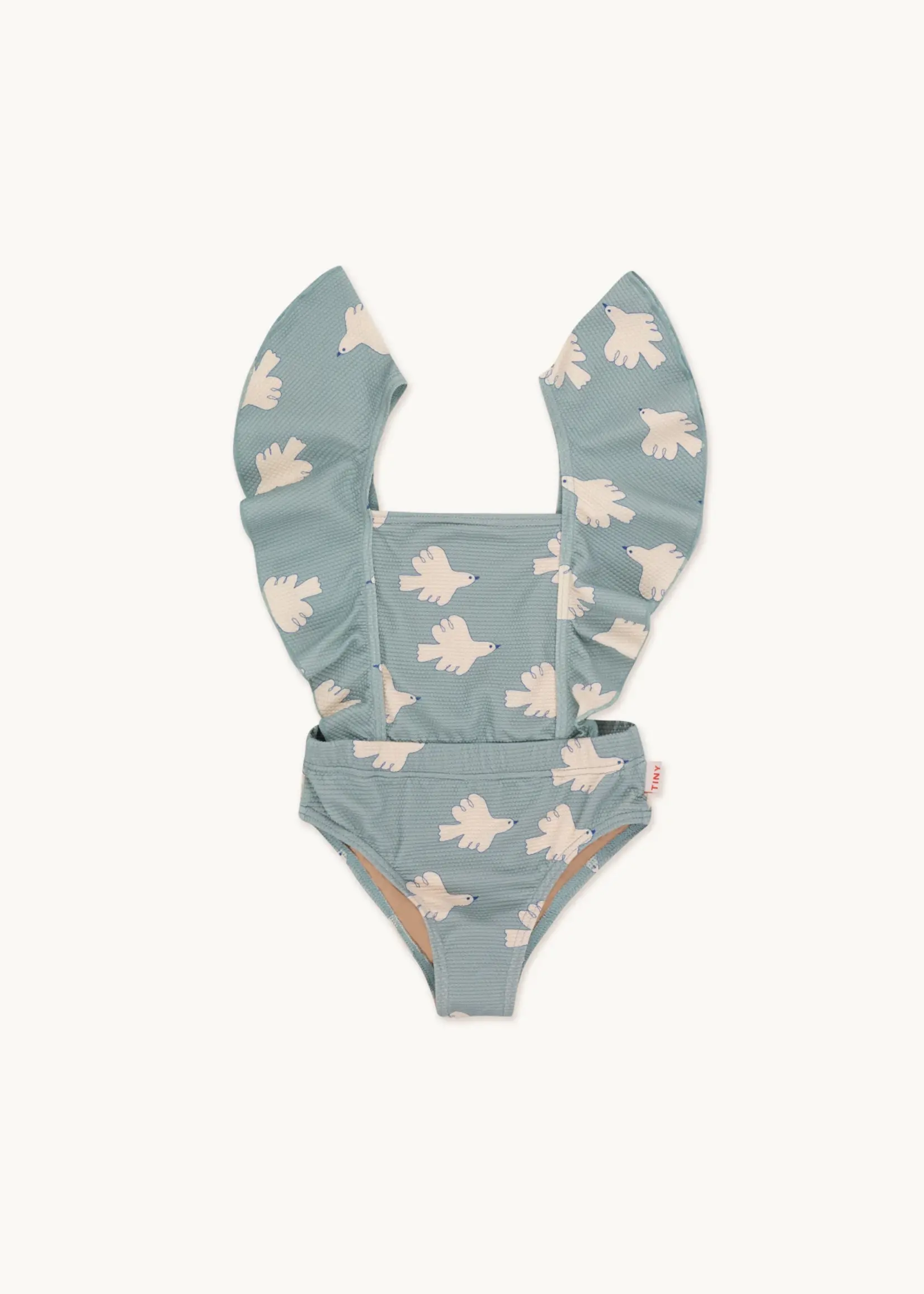 Tiny Cottons Doves swimsuit Warm grey - Tiny cottons
