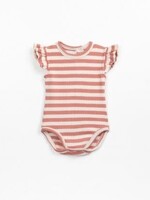 Play Up Striped rib body Coral girls - Play Up