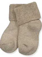 Mp Denmark Cotton baby socks light brown melange  - Mp Denmark
