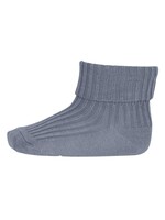 Mp Denmark Cotton rib baby socks  Stone blue - Mp Denmark