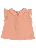 Buho Barcelona Lurex plumeti blouse rose clay