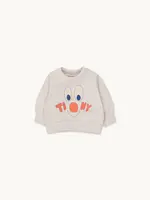 Tiny Cottons Tiny clown baby sweatshirt light cream heather - Tiny Cottons