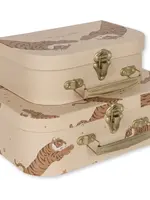 Konges Slojd 2 pack suitcase Tiger sand-  Konges  Slojd