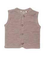 Vest wool with buttons Rose brown - Smallstuff
