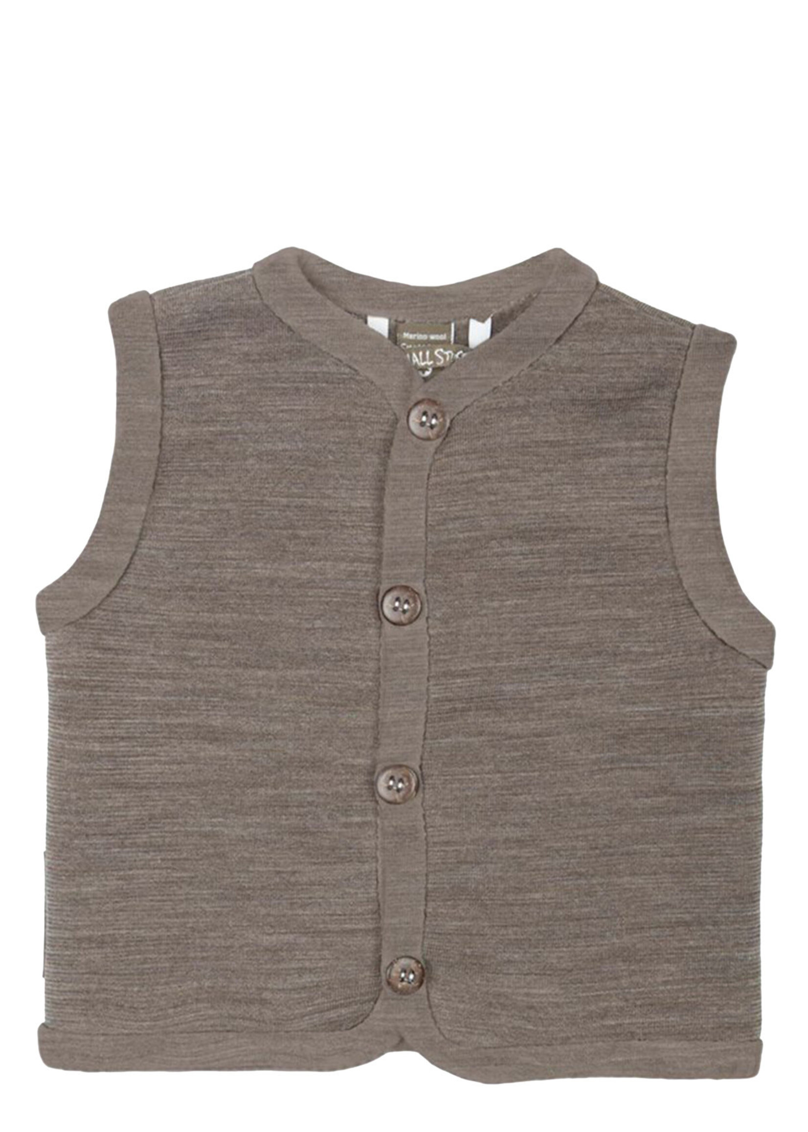 Vest wool with buttons Nature - Smallstuff