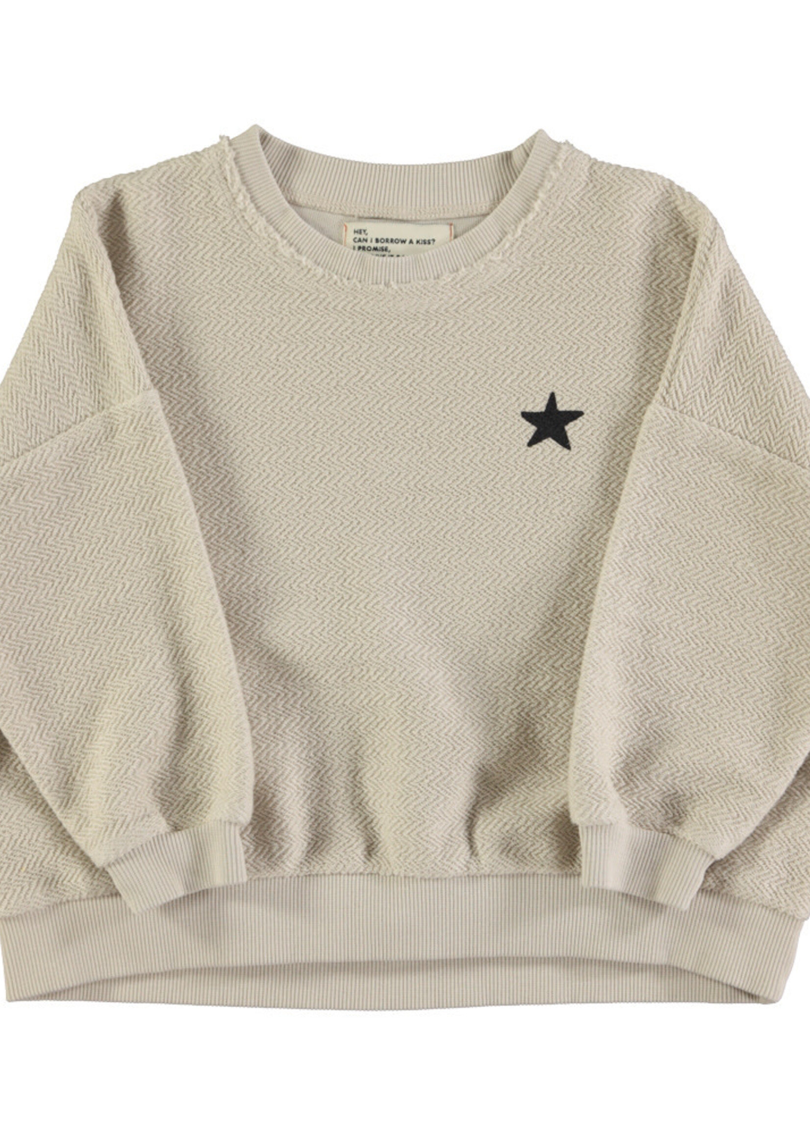 Piupiuchick Logo sweatshirt | Ecru - Piupiuchick