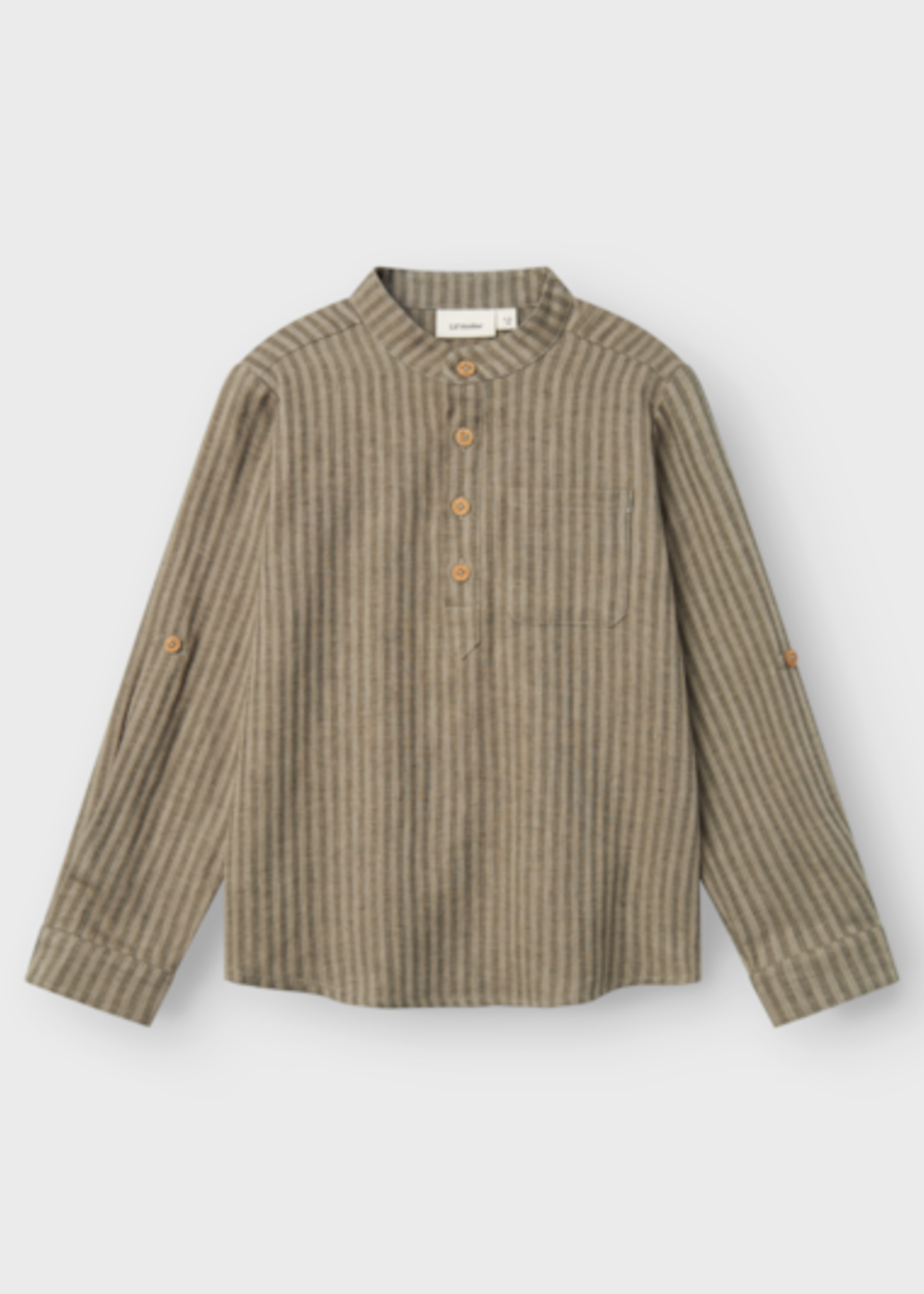 Lil Atelier Lanu ls loose shirt | Laurel oak - Lil Atelier